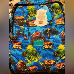 Posh Peanut Hot Wheels Monster Truck backpack new with tags!
